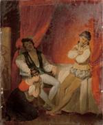 Attribué à Alexandre Évariste FRAGONARD (1783-1850)La séparation des jouvenceaux. L'enlèvement....