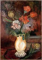 Suzanne VALADON (1865-1938)Fleurs.Toile signée en haut à droite, et datée...