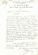 Armée - Correspondances d'officiers généraux Réunion de lettres et rapports...