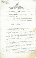 Armée - Correspondances d'officiers généraux Réunion de lettres et rapports...