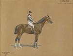 Jean Baptiste Charles DETAILLE, XIXème siècle.Cheval de course : Augure,...
