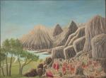 André BAUCHANT (1873-1958).La bataille Palmyre.Huile sur toile, signée en bas...