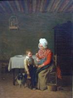 Pierre DUVAL- LECAMUS (1790-1854).La récompense. Sur sa toile d'origine, signée...