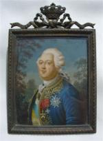 Joseph BOZE (1745-1826)Louis XVI. Portrait en buste du monarque en...