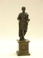 "Trajan". Bronze à patine rose "Renaissance". Haut. 29 cm.