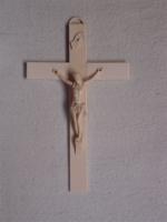 CHRIST EN IVOIRE XIXème fixé sur une croix en ivoire....