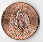 Lot : Mexique, 10 pièces de 50 pesos