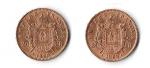 Lot : NAPOLÉON III, 2 pièces de 20F, tête laurée,...