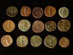 Lot : 15 monnaies romaines, sesterces et Dupondius (Marc-Aurèle, Sévère...