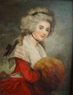 Attribué à William BEECHEY (1753-1839)Portrait présumé de Lady Hamilton. Toile....