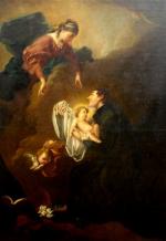 François BOUCHER (Paris 1703 - 1770).La Vierge confiant l'Enfant Jésus...