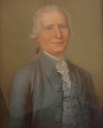 École FRANÇAISE du XVIIIème. Portrait d'un homme de qualité.Pastel.61 x...