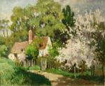 MARTIN Maurice (1894-1978)Lavardin, arbre à fleurs.Toile, signée en bas à...