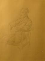 Mariano ANDREU (Barcelone 1888 - 1976)Portrait de Monsieur Leclerc. Crayon...