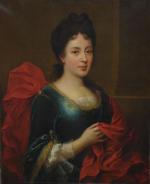École FRANÇAISE du XVIIIème siècle. Portrait de femme à l'étole...