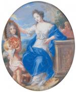 École FRANÇAISE vers 1680.Mademoiselle de la Vallière, en Muse de...