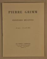Pierre GRIMMAffiche pour l'exposition de l'artiste à la Galerie "Point...