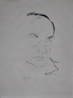 Yuri dit Georges ANNENKOFF (1889-1974)Portrait de Pierre Grimm.Estampe signée et...