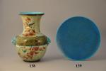 Joseph-Théodore DECK (1823 - 1891)Vase potiche à renflement, à deux...
