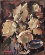 Boris PASTOUKHOFF (Kiev 1894 - Londres 1974)Bouquet de fleurs.Toile signée...