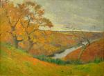 Paul MADELINE (1863-1920)La Creuse en automne, Crozant 1904.Toile. Porte le...