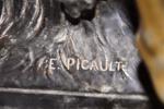 Emile Louis PICAULT (1883-1915)Nuit et Nature.Bronze à trois patines. Avec...