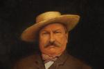 LORNILLON Louis (?), XIXème-XXème.Portrait d'homme assis tenant une pipe.Huile sur...