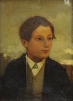 Ecole FRANÇAISE du XIXème.Portrait de jeune garçon.Huile sur toile.24,5 x...