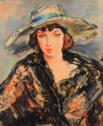 KOHL Pierre-Ernest (1897-1985)Madame Van Leer.Huile sur toile signée en bas...