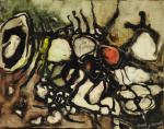 REVEL Paul Jean (1922-1983)Composition. Huile sur toile signée en bas...