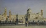 FLACHERON Alexandre Pyrrhus (?-1841) Cathédrale de Palerme.Aquarelle. Signée, titrée, située...