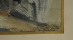 FLACHERON Alexandre Pyrrhus (?-1841) (?)Intérieur du Colisée.Aquarelle. Signée, titrée, située...