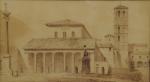 FLACHERON Grégoire Isidore (1806-1873) (?)Basilique Saint-Laurent-Hors-Les-Murs, Rome.Le Temple de la...