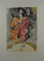 HILAIRE Camille (1916-2004) Le Cirque.Ensemble de 8 lithographies en couleur...