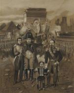 LECOINTE R. (?), XIXème. Napoléon et son armée de retour...
