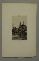 MARTIAL A.R., XIXème.Paris incendié, 1871.Ensemble de 6 gravures, dont gravure...