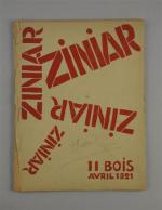 École FRANÇAISE XXème.Catalogue d'exposition ZINIAR, 15-30 avril 1921. XI bois,...