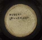 VARIA. Robert LALLEMANT (1902-1954)Coupe circulaire en cône renversé, en céramique,...