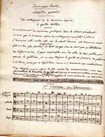 Joseph-Marie CAMBINI (1746-1825) compositeur. MANUSCRIT autographe signé, TRAITE DE LA...