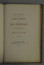 BOURGEOIS. Causerie humoristique sur les éventails. Chalons-sur-Marne, 1886.Plaq. in-8 dos...