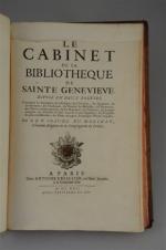 DU MOLINET. Le Cabinet de la Bibliothèque de Ste Geneviève....