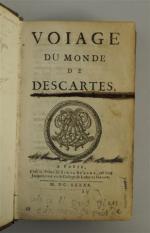 Voyage du monde de Descartes. Vve simon Bénard, 1690. In-12...