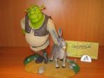 "Shrek"SHREK 2 & DONKEY. Résine. Figurine Attakus Collection. Certificat n°0664...