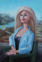 Caroline MAUREL"Mona Lisa"Huile sur toile77 x 53 cm