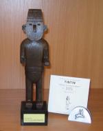 "Tintin"LE FÉTICHE.Résine. Moulinsart Édition. Collection "Les images mythique".Certificat n°2021, année...
