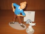 "Tintin"TINTIN & MILOU GYMNASTIQUE. Résine. Figurine Leblon-Delienne pour Moulinsart. ...