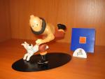 "Tintin"TINTIN AVIATEUR. Résine. Figurine Leblon-Delienne pour Moulinsart. Collection Nostalgie. Certificat...