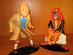 "Tintin"TINTIN ET ABDALLAH FACE À FACE. Résine. Figurine Leblon-Delienne pour...