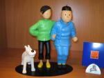 "Tintin"LA FRATERNITÉ DE TINTIN & CHANG. Résine. Figurine Leblon-Delienne pour...