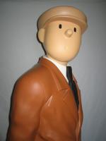 "Tintin"GRAND TINTIN ET MILOU. Résine. Figurine Leblon-Delienne pour Moulinsart. Certificat...